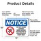 Signmission Do Not Climb Ladder! Roof Access OSHA Notice Sign, Aluminum, 14in W x 10in L, 2PK OS-2PACK-NS-A-1014-L-11098 - alternate 4